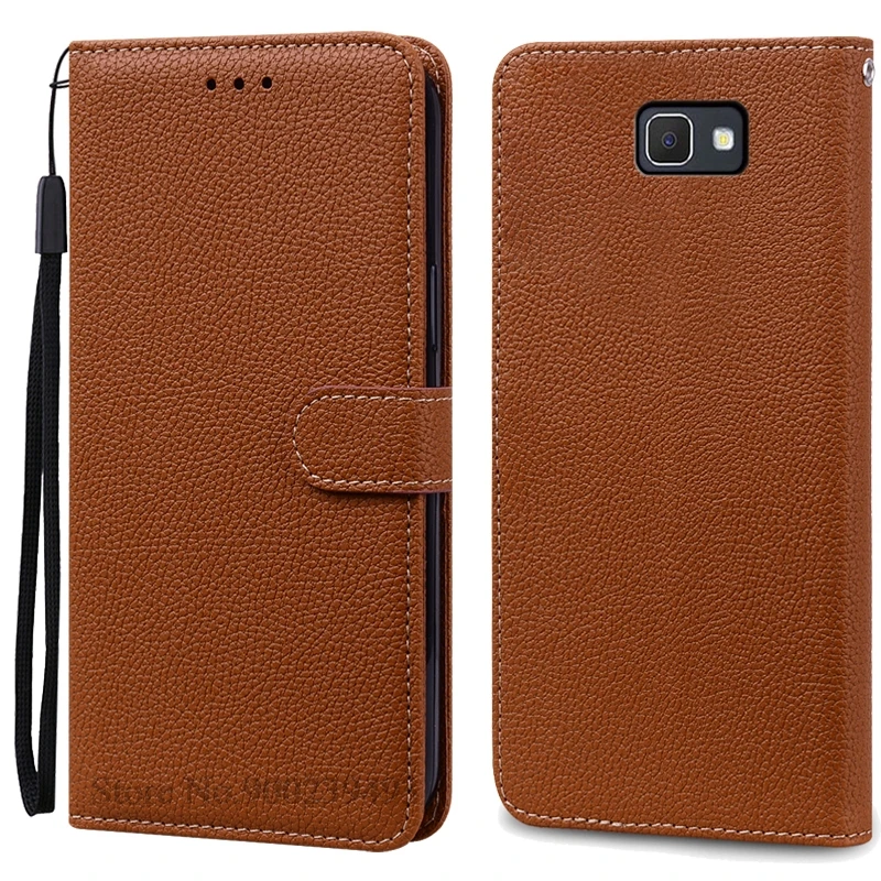 Leather Wallet Flip Cover for Samsung Galaxy J7 Prime