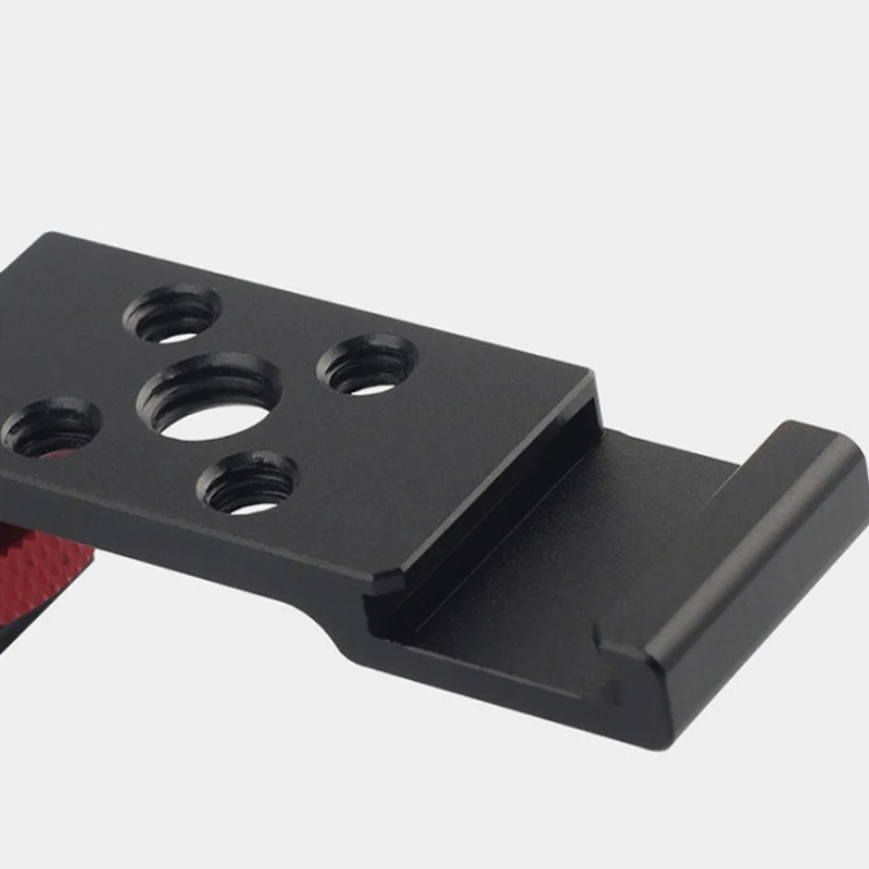 Kaltschuhhalterung Verlängerungsstange Blitzschuhadapter Kamerahalterung mit 1/4 Schraube für Stativmikrofon LED-Licht Canon Sony Kamera – Detail 4