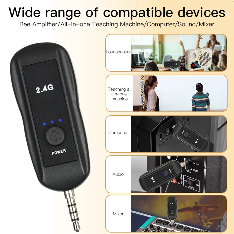 Wireless Head-mounted Microphone and Transmitter Set