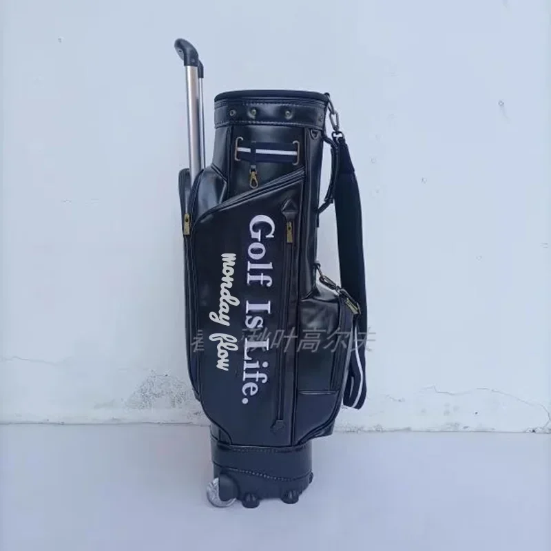 

Professional Golf Stand Bags Standard Waterproof PU Travel Sport Package Large Capacitytraining Accessory Golf Rack Bag