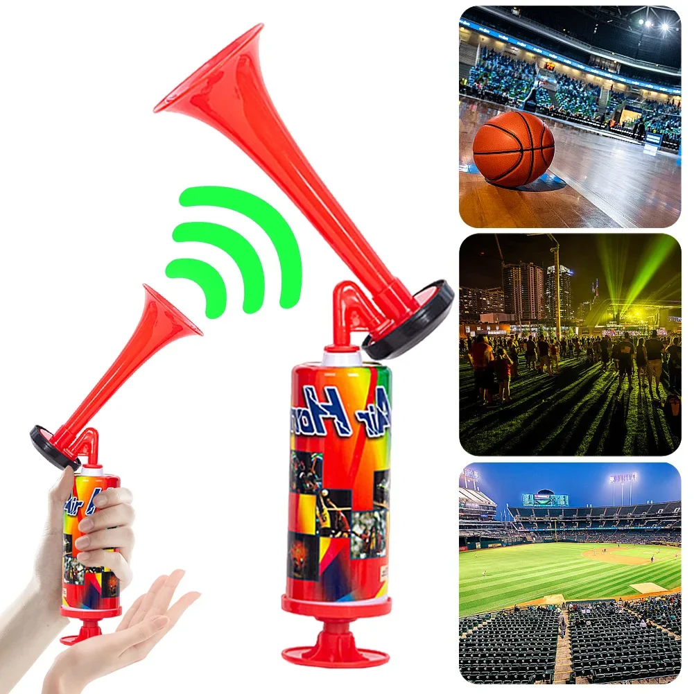 Soccer Game Air Horn Football Stadium Horn Handheld Air Horns Loud Voice Trumpet for Boating Sports Competition Cheering football noise makers