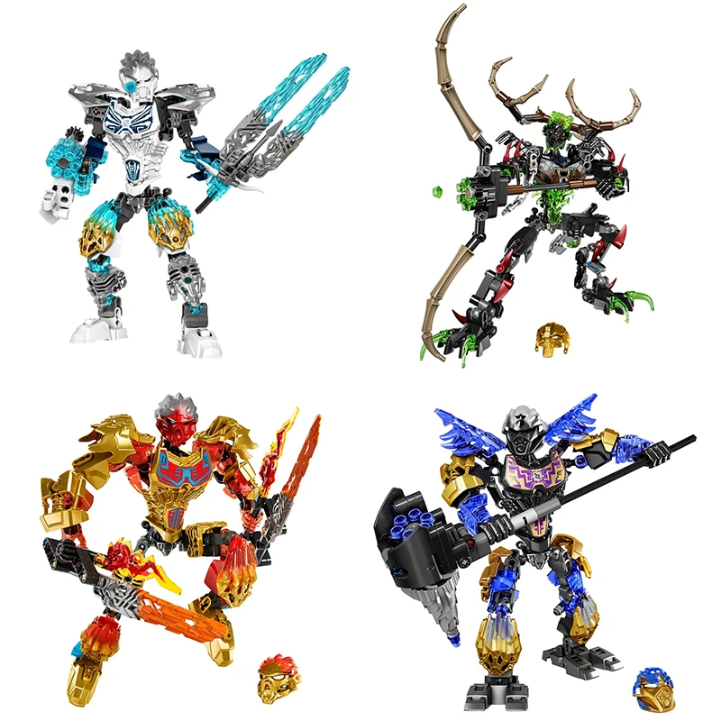 Bionicle Warriors Skull Action Figures Collection Building Blocks
