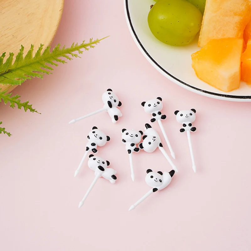 Food Picks Cartoon Fruit Fork Toothpicks Mini Bento Box Lunch Box Decoration Children's Food Supplement Tool