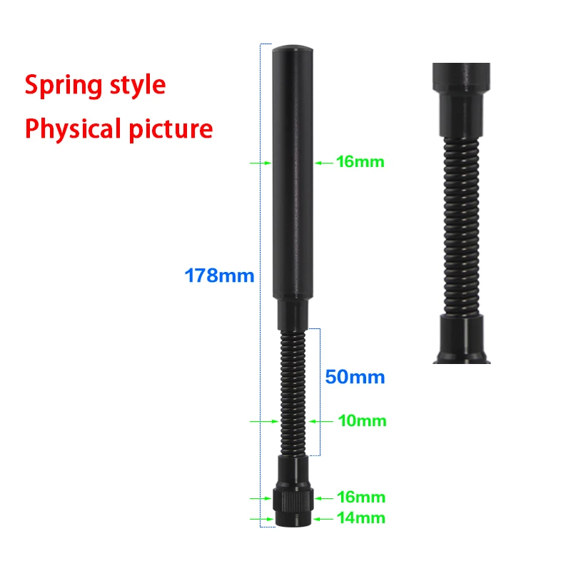 600-6000MHz 2.4G 5.8G WIFI 구즈넥 안테나 스프링 안테나 휴대용 탐지기 무인 항공기 전파방해 장치 안테나