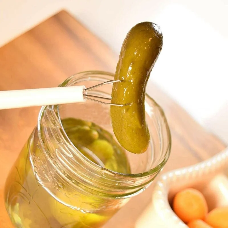 Flexible multi-function pickle chilli picker olive grab food tool accessories kitchen