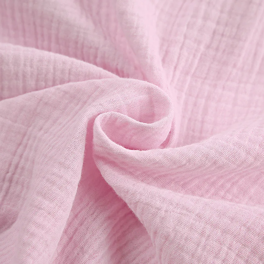 캐주얼 크레이프 코튼 핑크 투피스 세트, 레이스 랜턴 소매 셔츠 및 헐렁한 반바지, 용수철 여름 잠옷