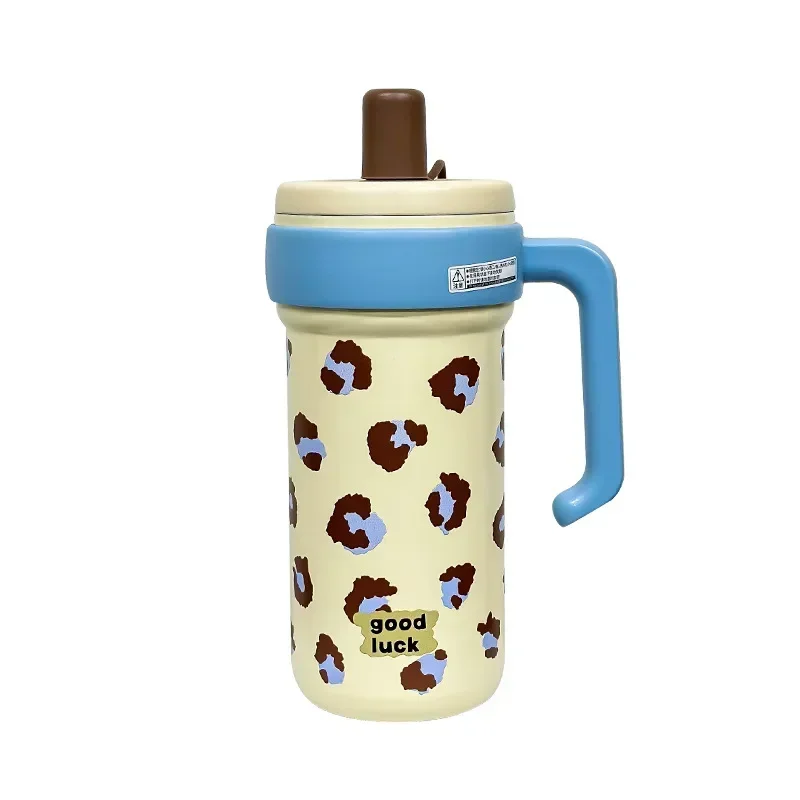 Portable Large Capacity and High Aesthetic 316 Insulated Cup for Girls, Straw Cup, Ice Cream Cup, Men's Tea Water Separation Cup