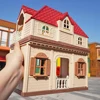 1:12 Scale Dollhouse Miniature Furniture Villa House Bunny Reindeer Kitchen Food Picnic Car Accessories Simulation Set For Gifts 1