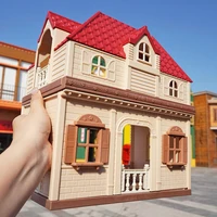 1:12 Scale Dollhouse Miniature Furniture Villa House Bunny Reindeer Kitchen Food Picnic Car Accessories Simulation Set For Gifts 1