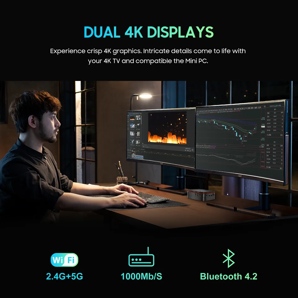 Blackview MP60 Windows 11 Pro Intel 12. Nesil N150 Mini Bilgisayar