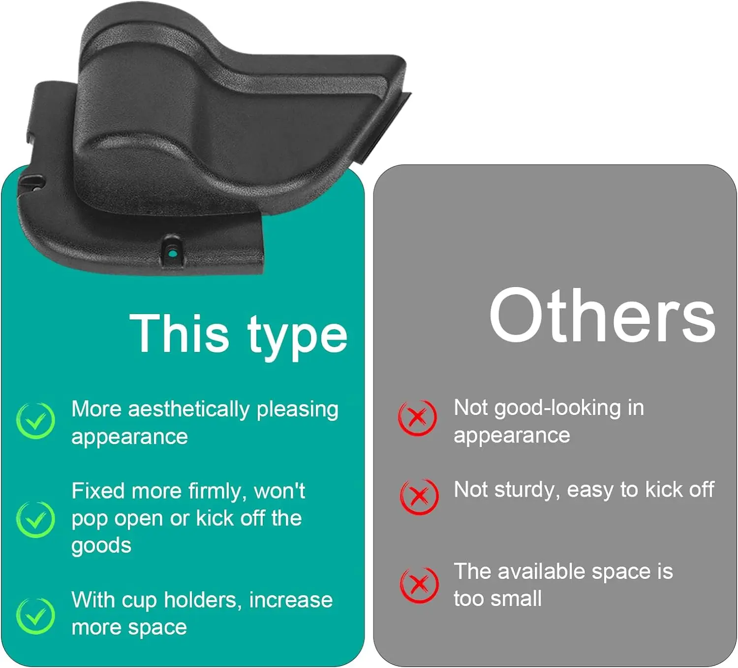 Front and Rear Door Storage Pockets for Jeep 6