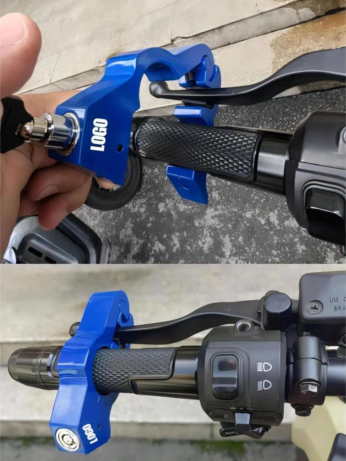 Serrure - barillet,Serrure d'alarme sans fil pour vélo et moto électrique, système de