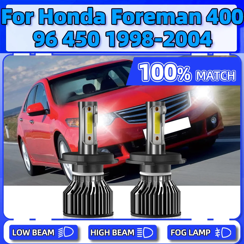 

H4 LED Headlight Bulbs 20000LM Car Lamps 120W Auto Lights For Honda Foreman 400 95 96 450 1998 1999 2000 2001 2002 2003 2004