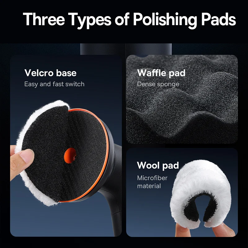 Car polisher Baseus Wireless Car Polishing Machine Cordless Adjust Speed Automotive Polisher For Car Body Clean Home Wireless Waxing Polish