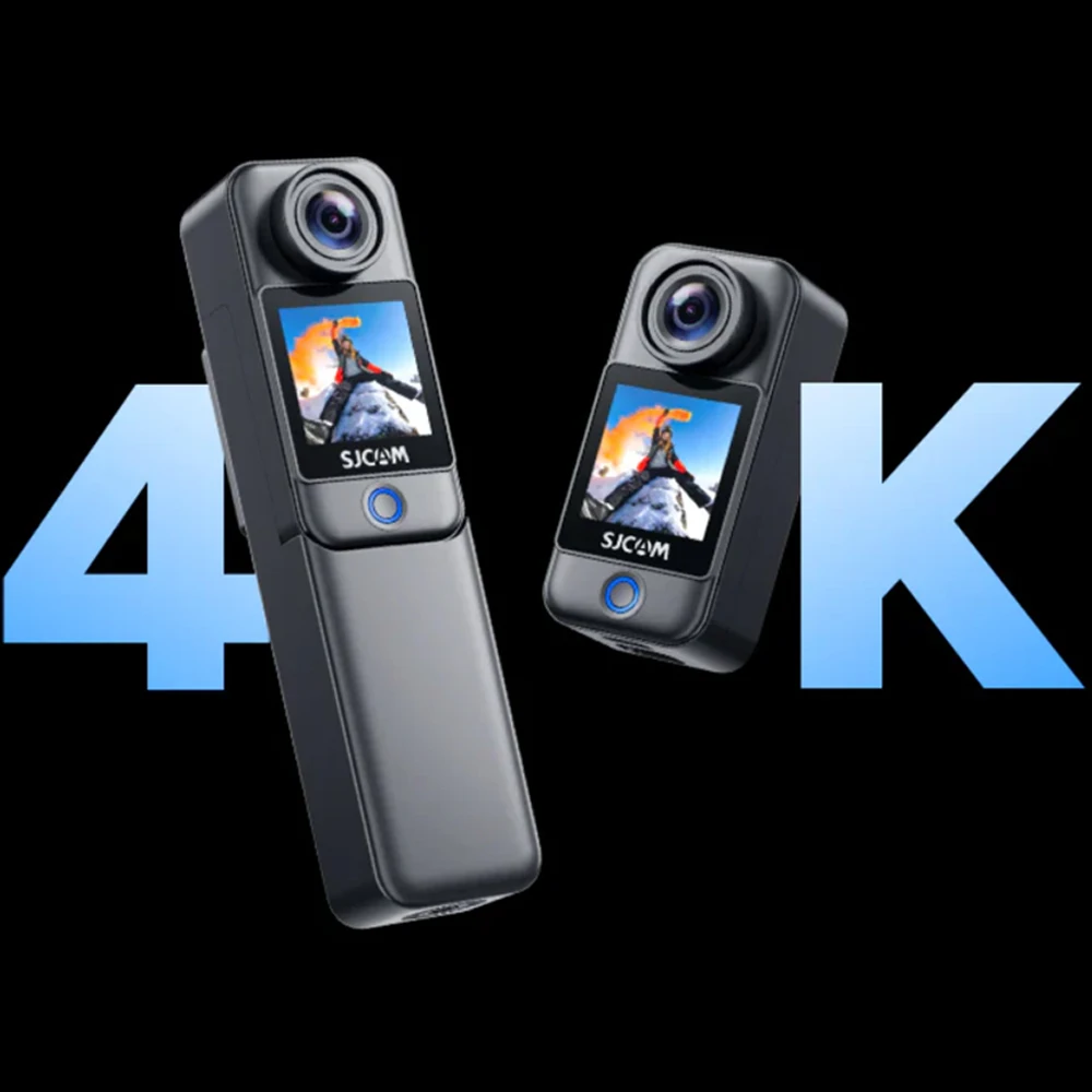 SJCAM C300 포켓 키즈 액션 카메라, 엄지손가락 크기의 4K 카메라, 원클릭 녹화, POV, 원격 제어 지원, 어린이를 위한 선물