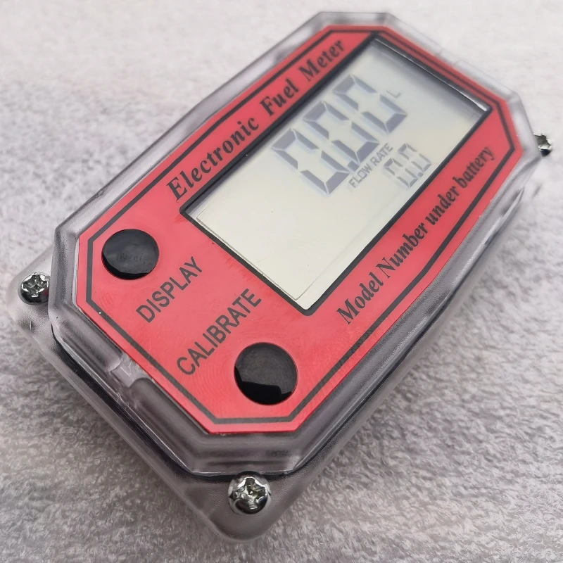 Turbine Flow Meter Digital Oil Fuel Flow Meter Mini Pump Fuel Die sel Counter Display Chip Useful