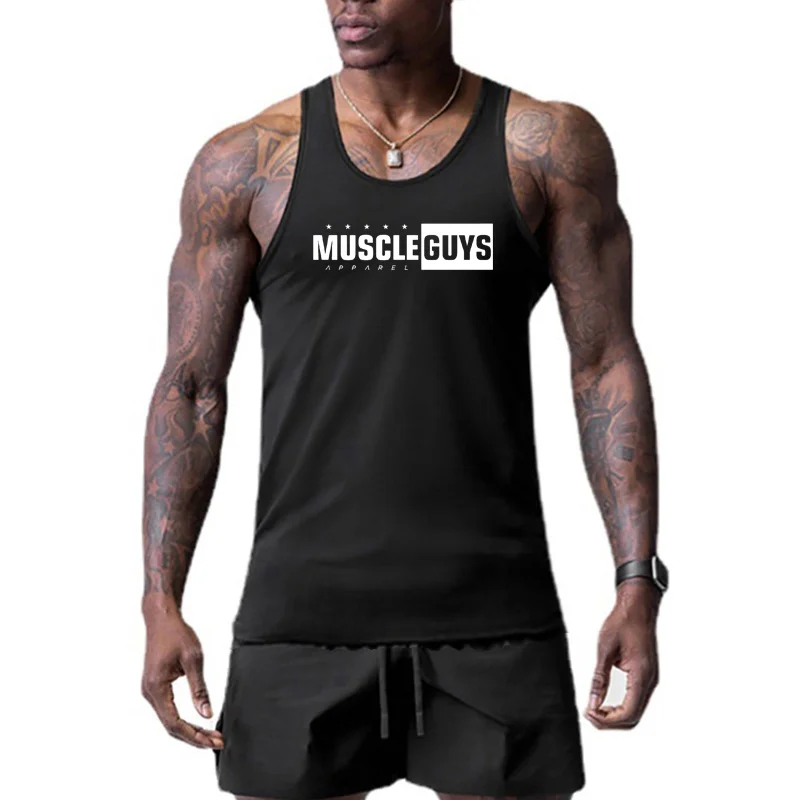 

Mens 2023 New Mesh Breathable Fitness Tank Top Clothing Quick Dry Work Vest Bodybuilding Boxing Muscle Sleeveless Singlets