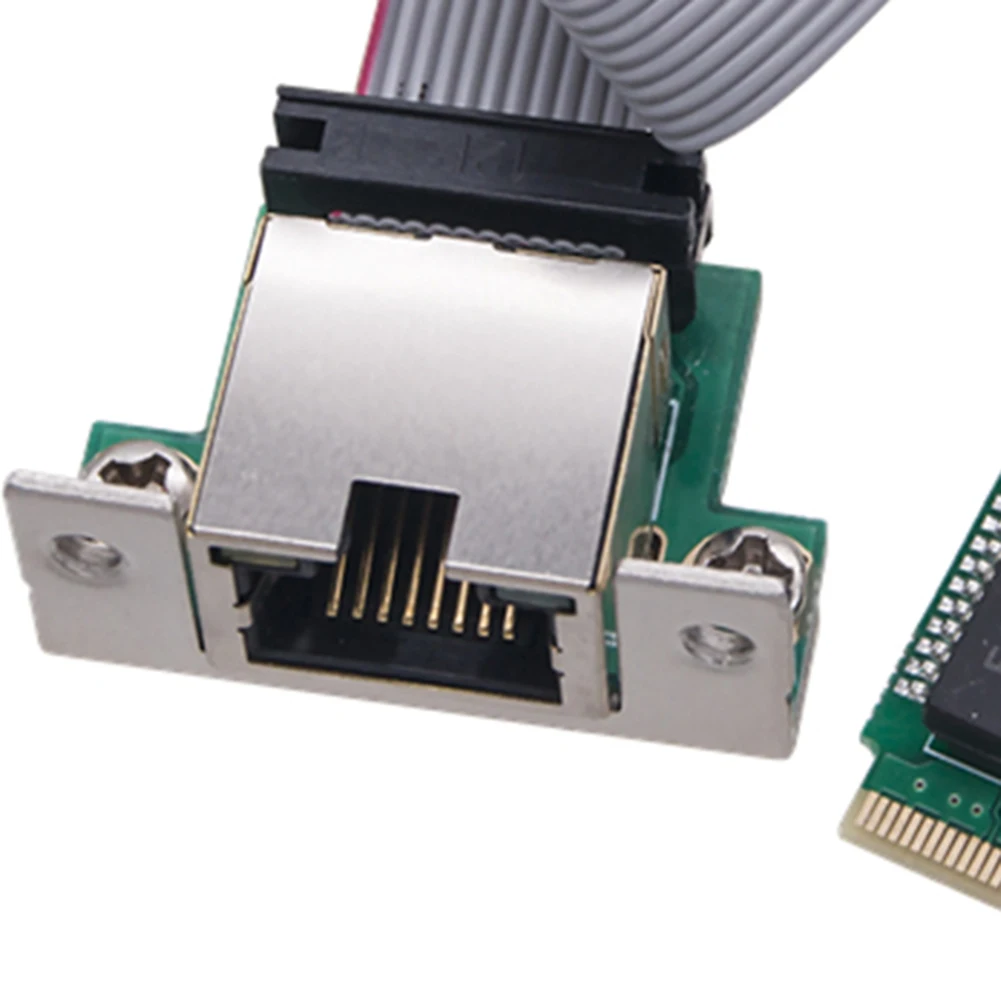 M.2 네트워크 카드 10/100/1000Mbps 이더넷 네트워크 카드 단일 포트 RJ45 M.2 A+E 이더넷 어댑터 Windows Linux용 RTL8111H 칩