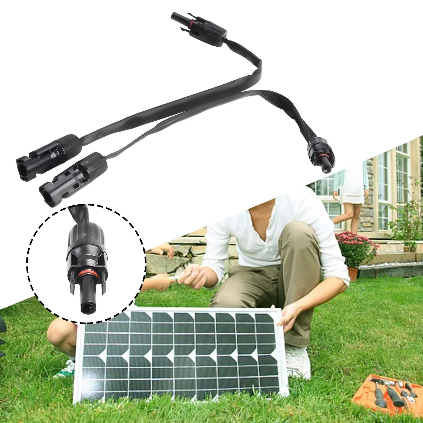 

Solar Power Supplies Solar Cable Solar Wires Connection Cable For Connecting Inverters For Connecting Solar Panels 1 Pair