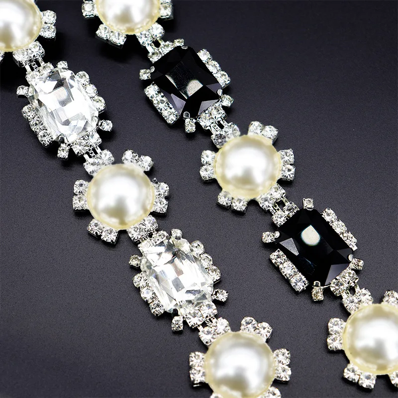 

Free Shipping 5yards Rhinestone crystal Chain Bridal Sash Rhinestone Applique, Wedding Applique,Rhinestone Trimming LSMY257