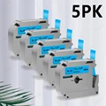 5PK Black on Blue