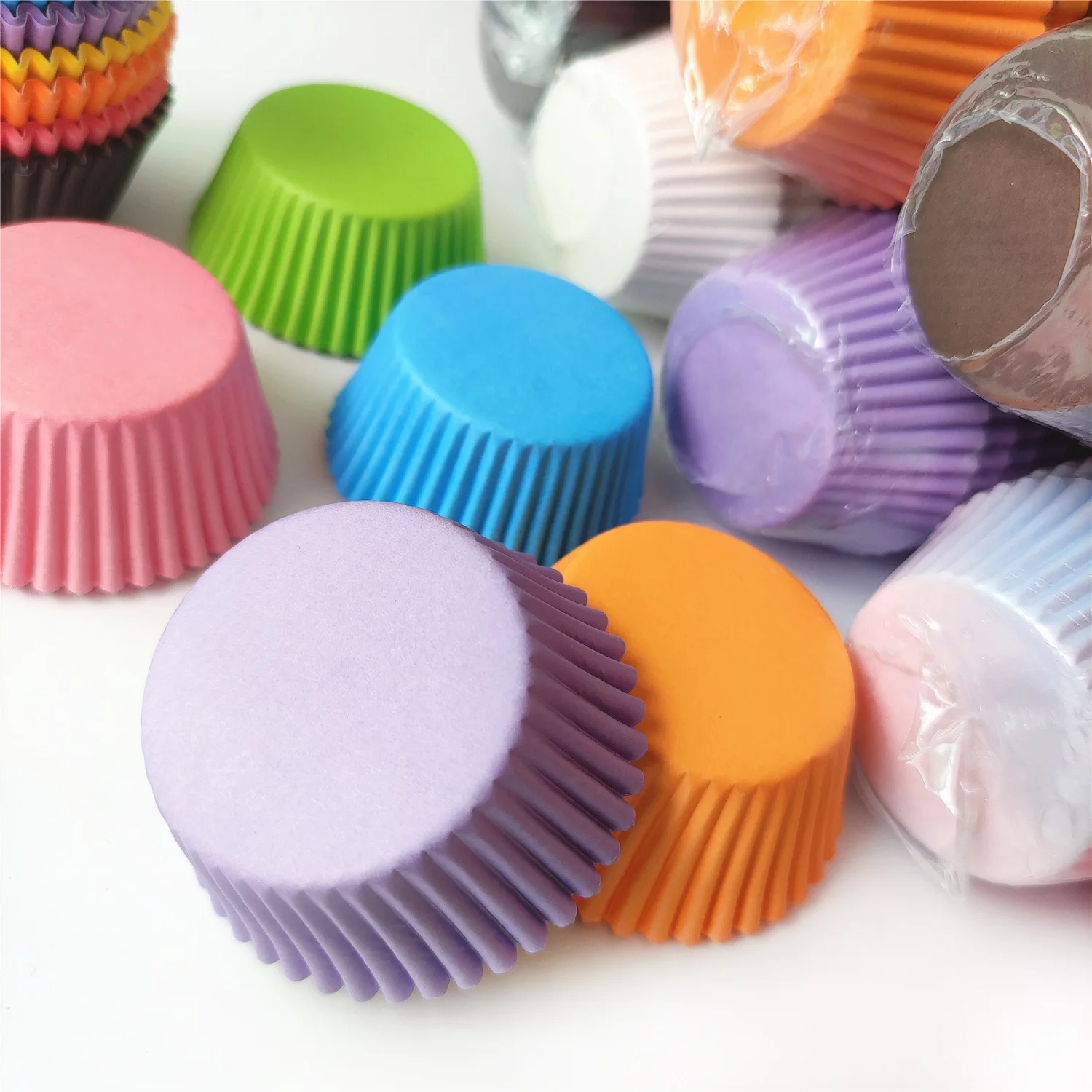 200/300/500 Stuks Gemengde Kleur Baking Cups Cupcakes Muffin Liners Papieren Beker Mallen Vetvrij Wrapper Voor party Bruiloft Verjaardag - Image 3