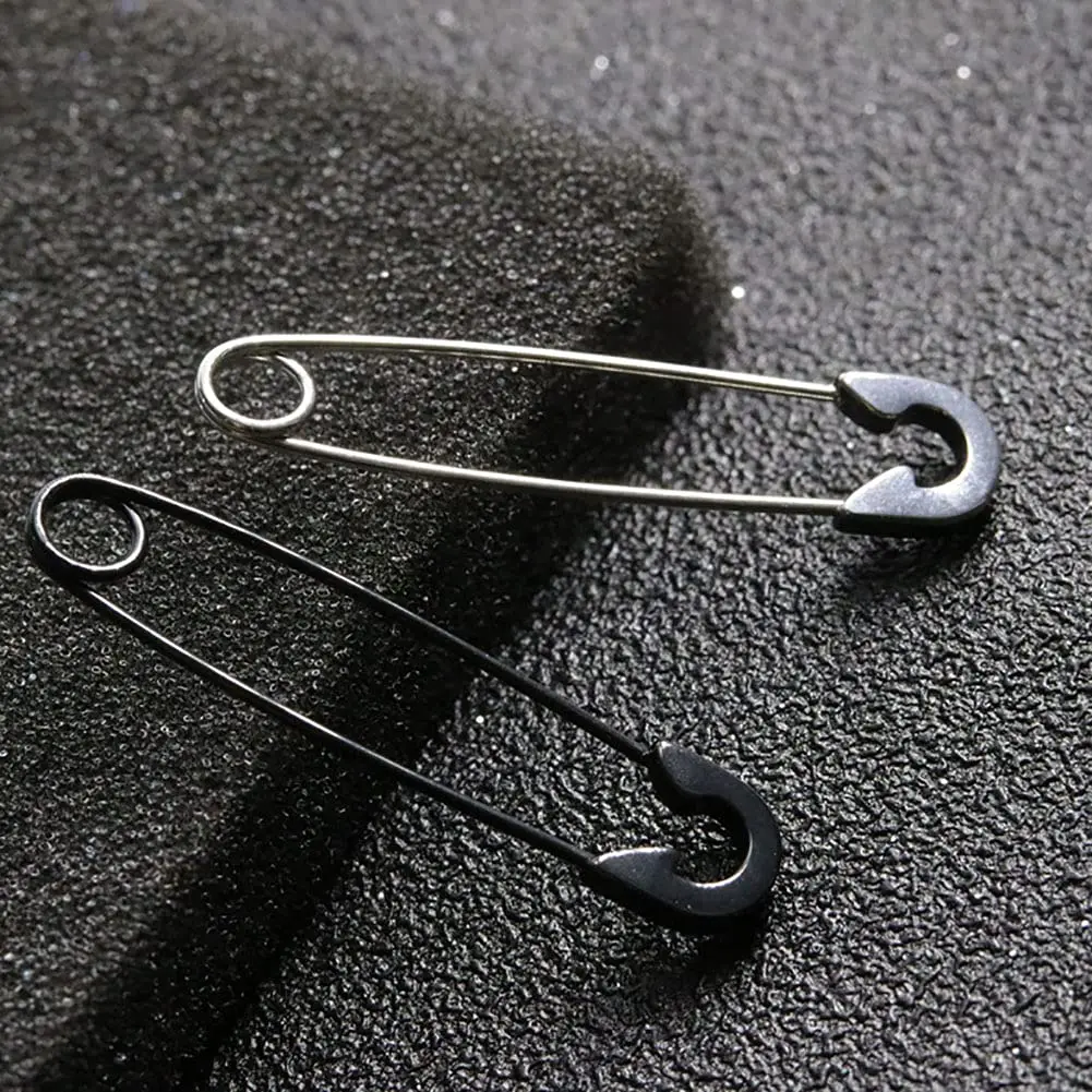 Titanium safety pin earrings deals