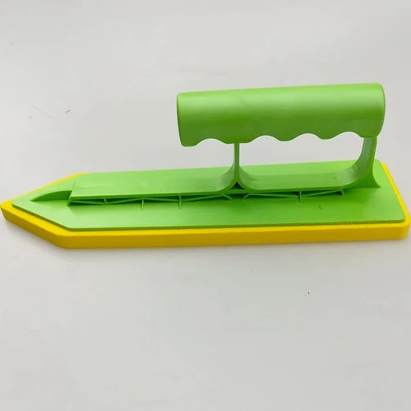 Tile Caulking Trowel Masonry Hand Builders Masons Sponge Trowel Wave Handle Plastering Bucket Length 22.9cm/9.02 Inches caulking tools caulking tool set silicone caulking tool plastering trowel grout trowel concrete trowel