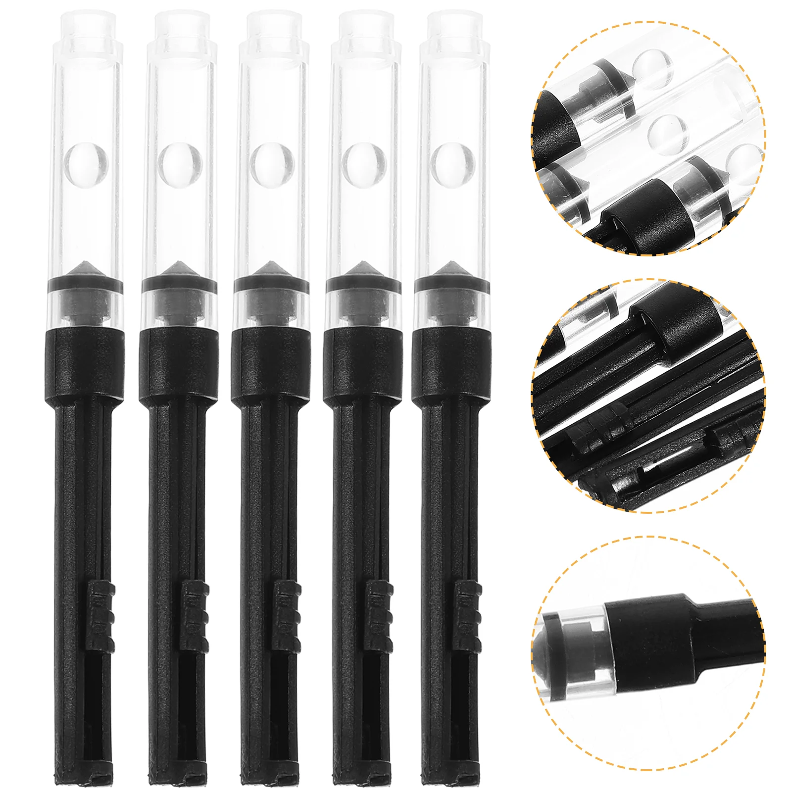 

10 Pcs Fountain Pen Converter Ink Refill Tube Absorber Spring Filler Accessories Auxiliary Tools Piston for