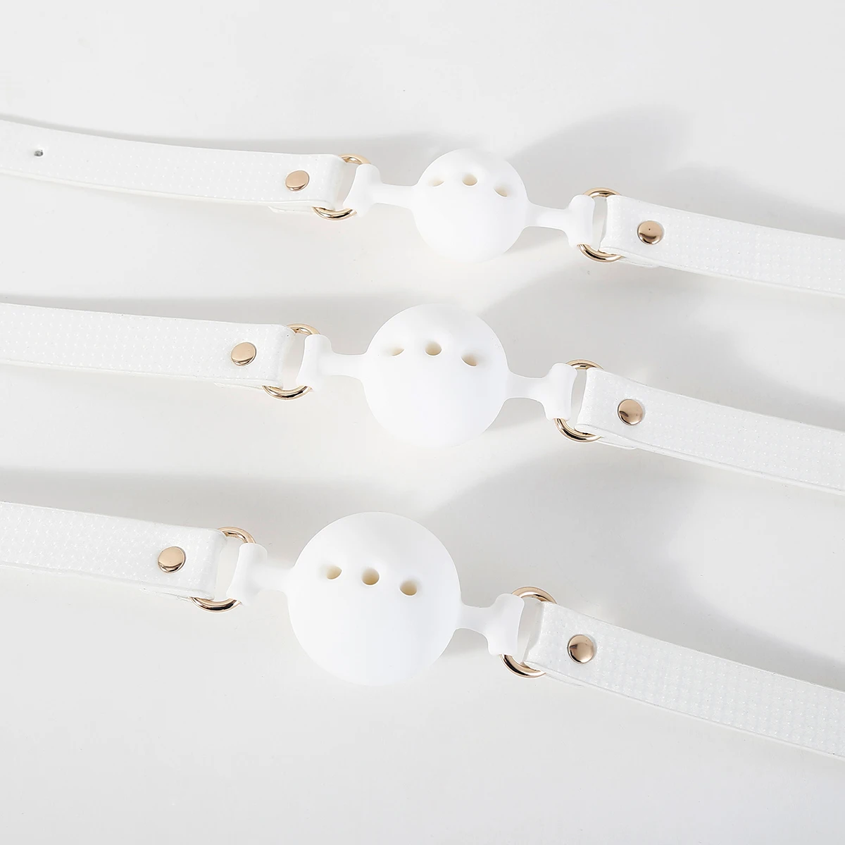 Thierry 3 Size Silicone Breathable Ball Gag SM Bondage Restraints Open Mouth Gags Fetish Sex Toys For Couple Adult Games