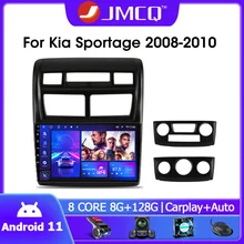 Jmcq 2 Din 4G + Wifi Android 11 Auto Radio Multimedia Video Player Voor Kia Sportage 2 2008-2010 Navigatie Gps Carplay Head Unit