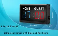BTBSIGN Digital Electronic Scoreboard Portable LED Scoreboards with Remote Indoor Games Sports Keep Scores 1-99 Corn Hole Basket 2
