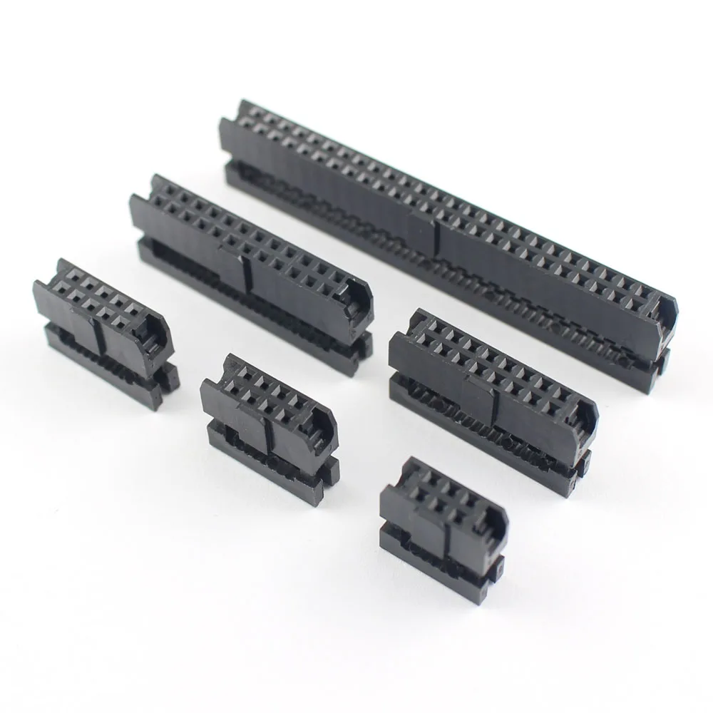 2mm 2.0mm Pitch FC 6/8/10/12/14/16/18/20/22/24/26/30/34/40/44/50/60 Pin IDC Female Header Connector For 1mm Flat Cable 10pcs electrical connectors,cable connector,electrical connector,pin header