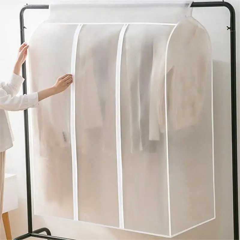 Garment Bags Dust Cover Coat Hanging Clothes Storage Bag Premium Thickened Clothing Organizer Moisture-proof Clothes Cover 3