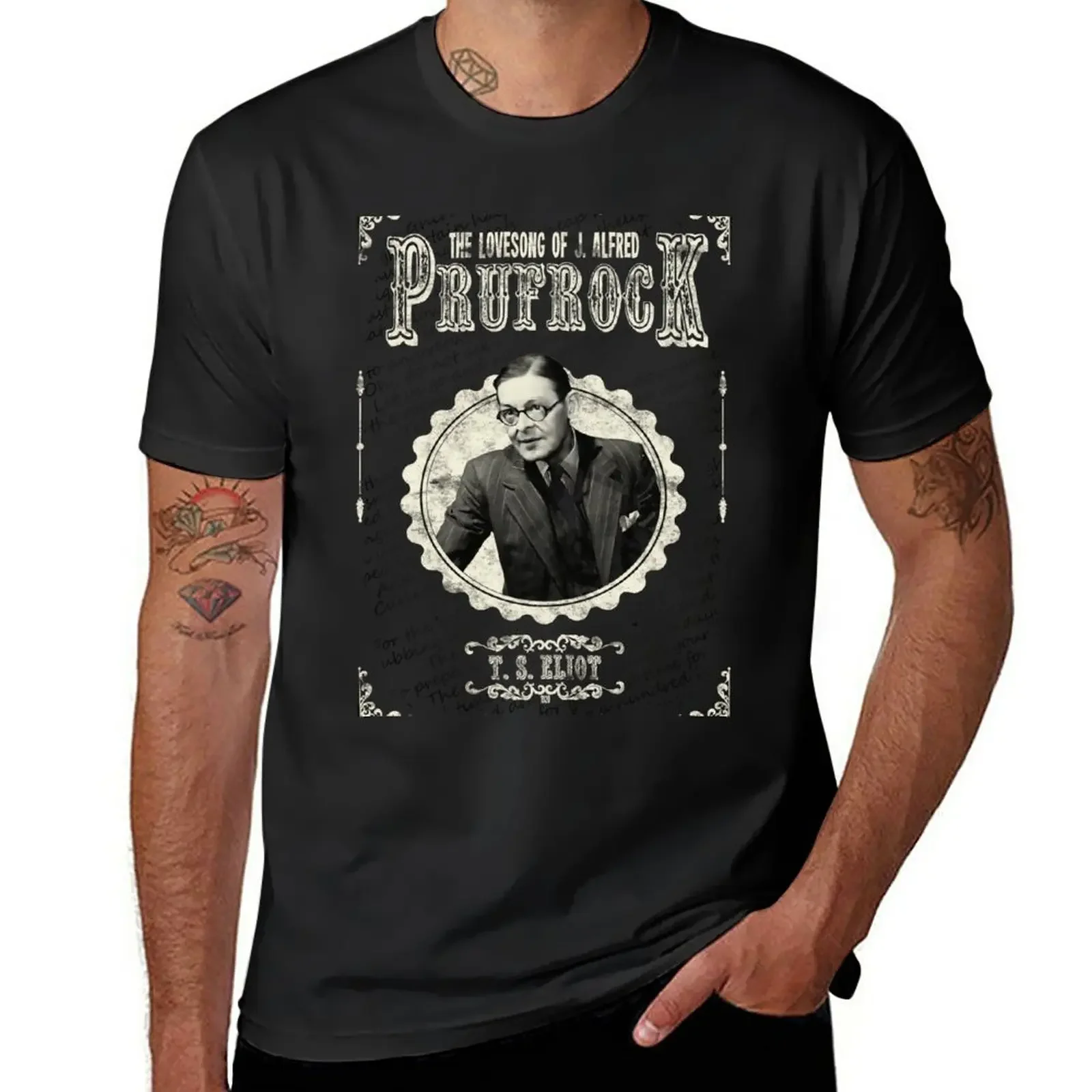 

T S Eliot - The Love Song of J Alfred Prufrock T-Shirt blanks blacks anime plus size tops mens t shirt