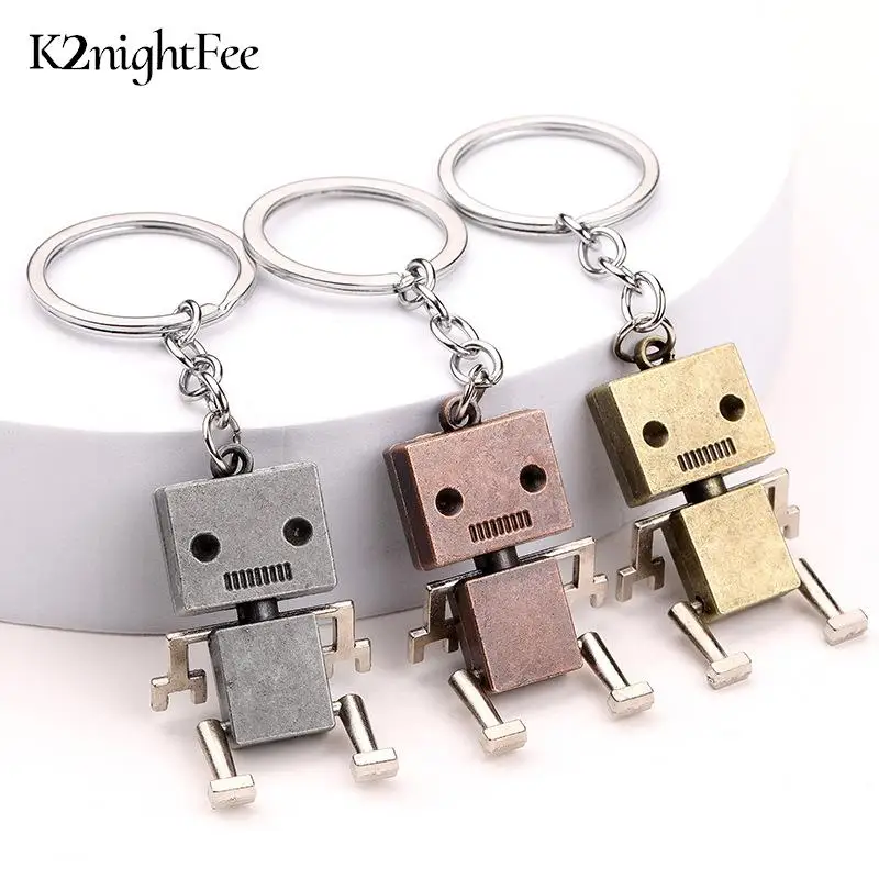 

Creative Movable Robot Keychain Cartoon Pendant Keyring Bag Hanging Accessories