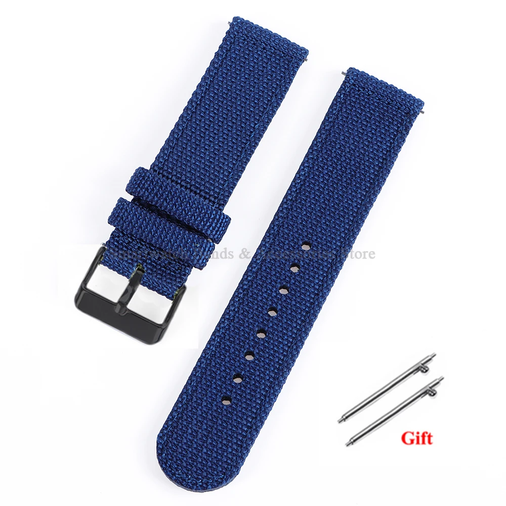 Versatile Nylon Canvas Sport Watch Band – Soft, Quick-Release Bracelet