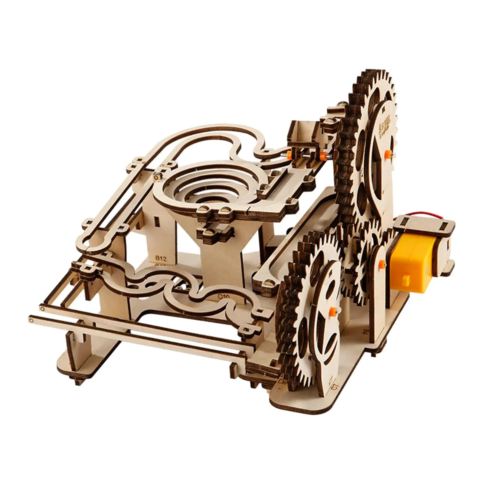 Marble Run Self Assemble Electrical 3D Wooden Puzzle for Holiday Hobby Marble Run Self Assemble Electrical 3D Wooden Puzzle for Holiday Hobby