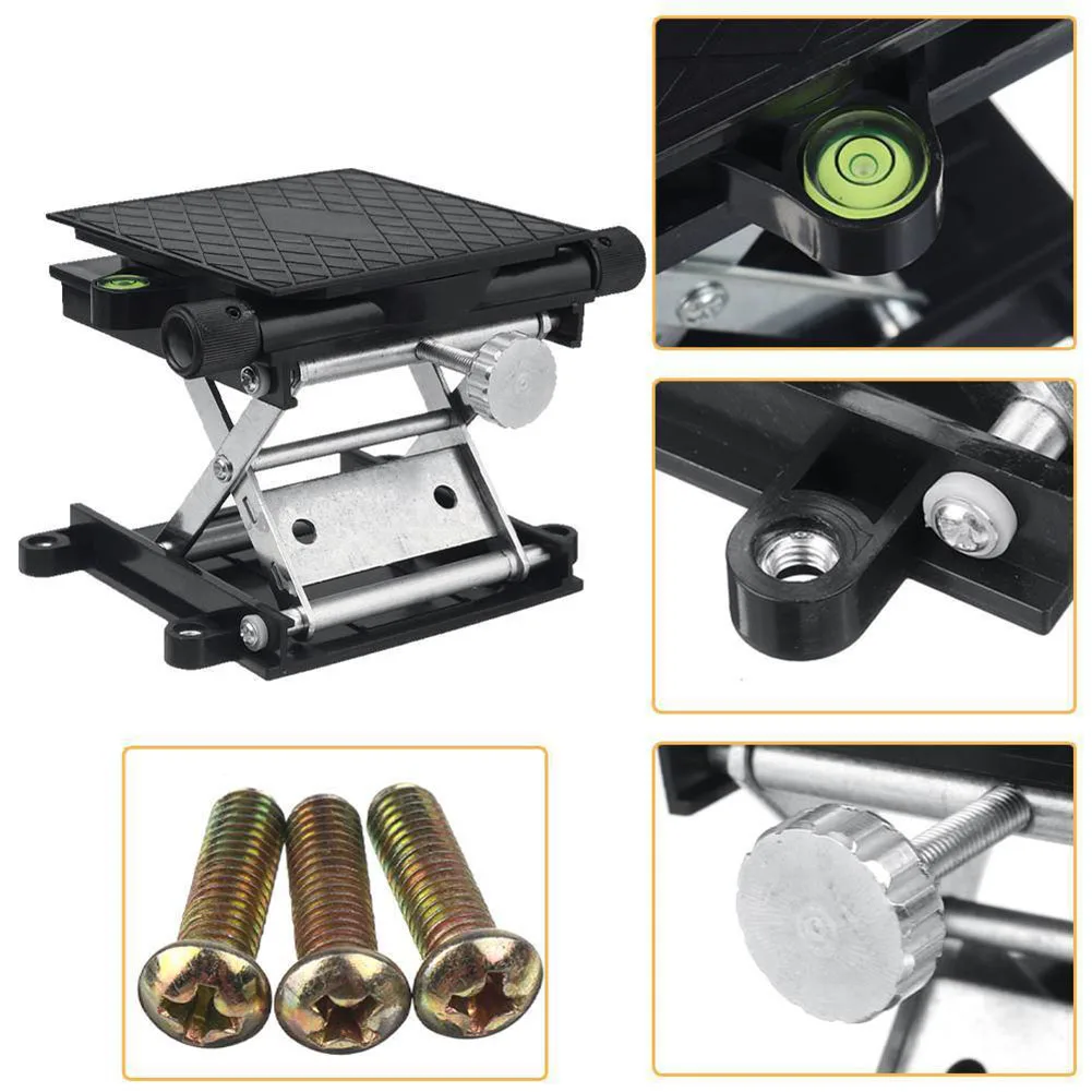 Scissor Lift Table Manual Adjustable Aluminum Alloy Multi-Function Laboratory Woodworking Engraving Lifting Stand Rack
