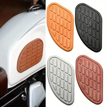 Autocollant Rétro en Caoutchouc Précieux pour Moto, Protection du Genou, Coussretours de Poignée, pour Honda, Yamaha, Harley, 73Inboulon Gas, 2 Pièces/Paquet 1