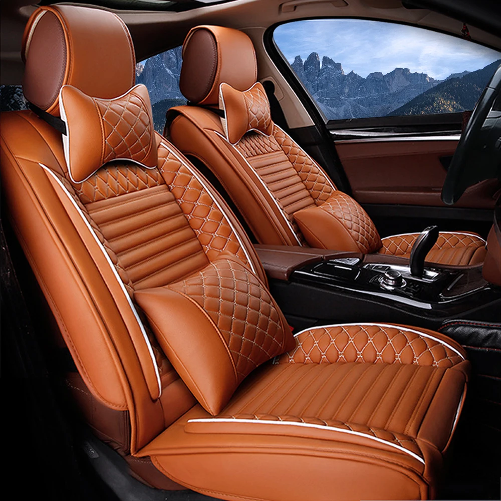 Coprisedile Auto In Pelle Per Fiat Panda Linea New Panda Qubo Stilo Tappetino Di Protezione Per Sedia Auto Accessori Per Auto