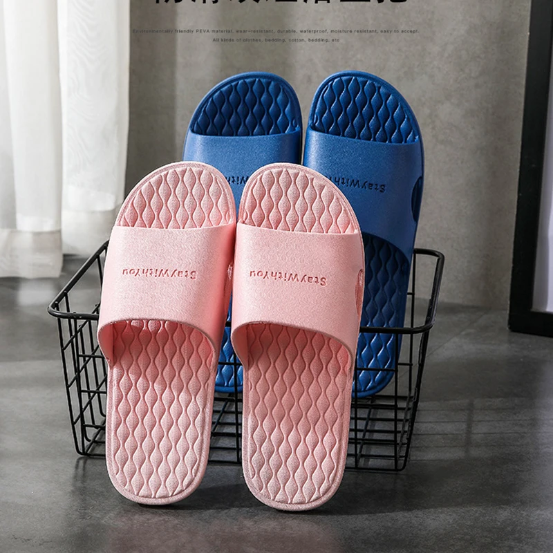 Family Unisex Women Men  Fashion Slippers EVA Soft Sole Summer Beach Sandals Couples Casual Flip Flop Shoes Bathroom Slipper 4