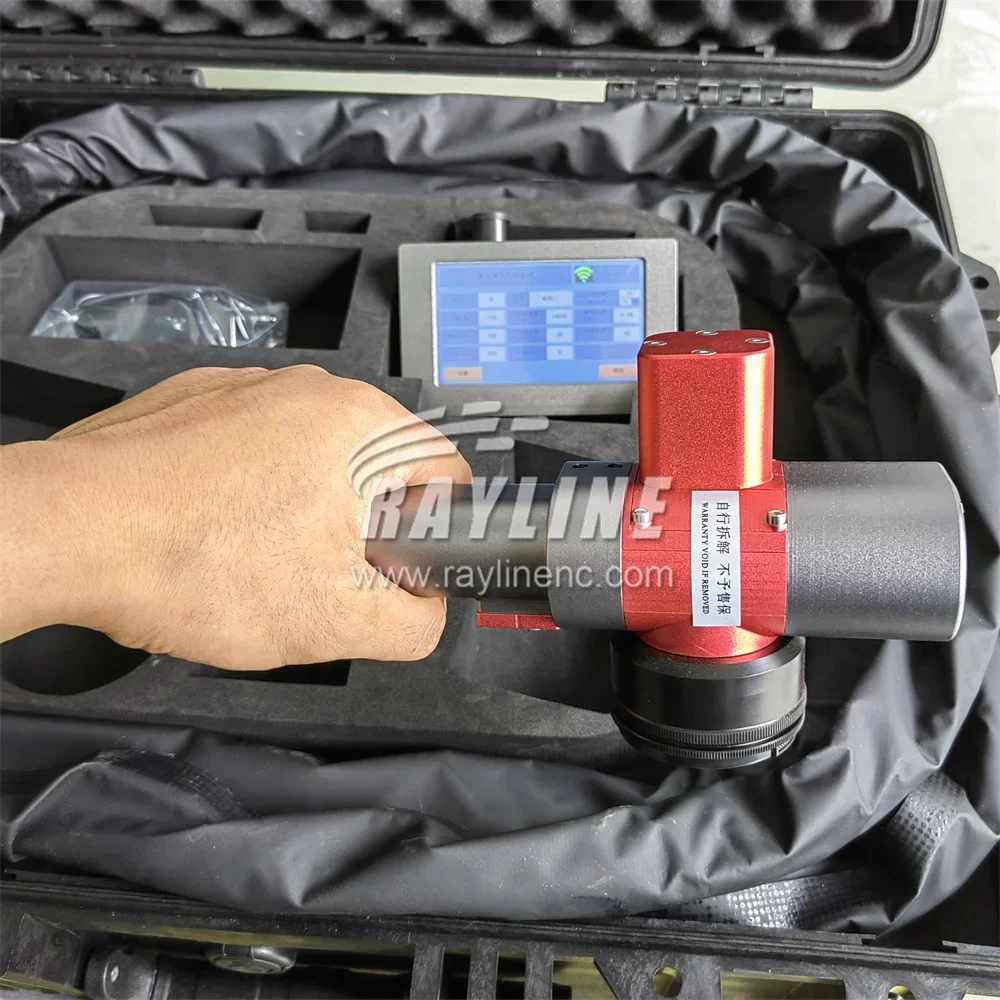 RAYLINE Handheld Portable Pulse Laser Cleaning Machine Type Light Weight Pulsed Rust Removal Cleaning Rust Removal Metal