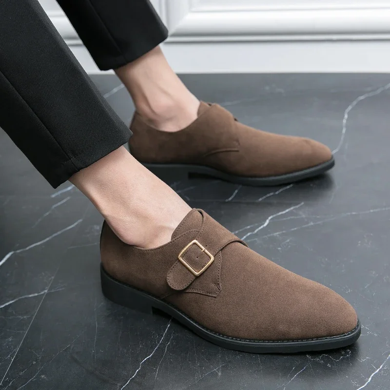 Handmade Oxford Dress Shoes Italian Shoes Social Office Pointed Suede Loafers