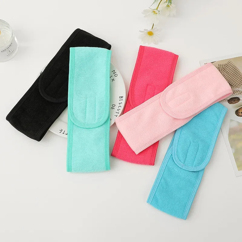 Description Picture 4 of item1pc Women SPA Facial Headband Bath Makeup Hair Towel Headbands for Face Washing Soft Toweling Hair Shower Caps Accessories