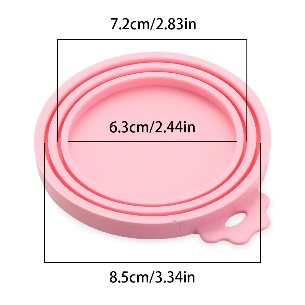 3 In 1 Silicone Canned Lid Reusable Food Tin Cover Keep Fresh Kitchen Organization Pet Supplies