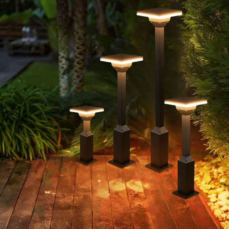 12-18w-outdoor-led-garden-pathway-light-waterproof-aluminum-landscape-yard-lawn-lamp-villa-park-road-high-pole-bollards-light