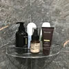 Acrylic Corner Bathroom Shelf , Bathroom Clear Floating Shower Corner Shelf No Drilling Soap and Shampoo Holder Organizer Rack 1