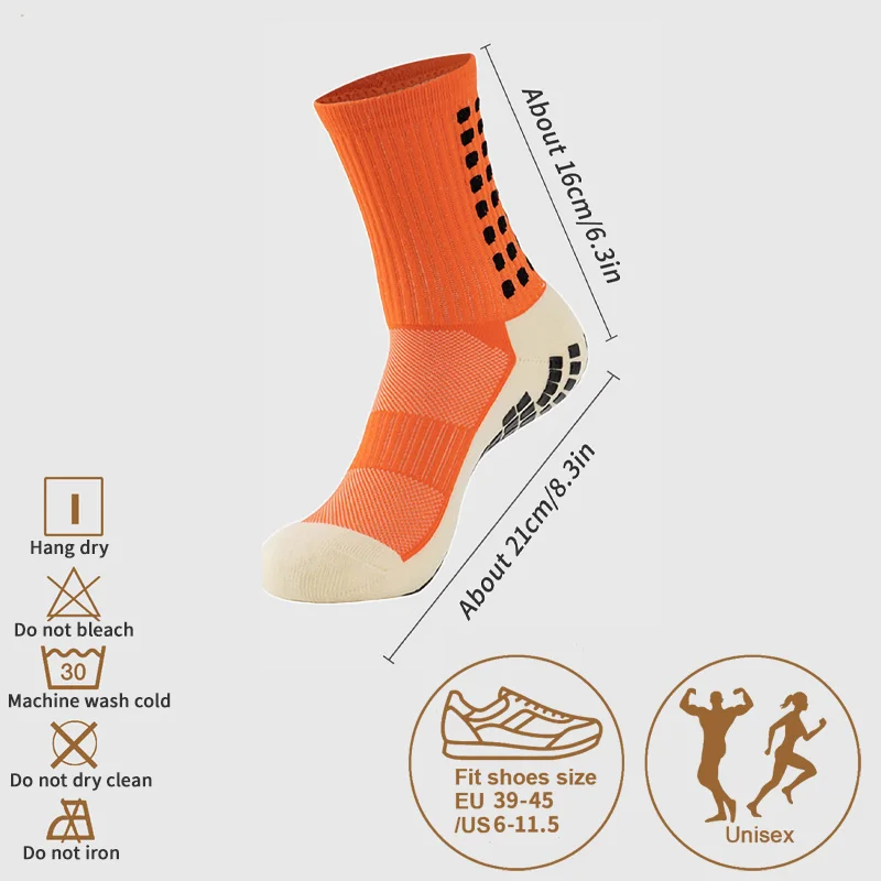 Enhanced Anti-Slip Sport Grip Socks