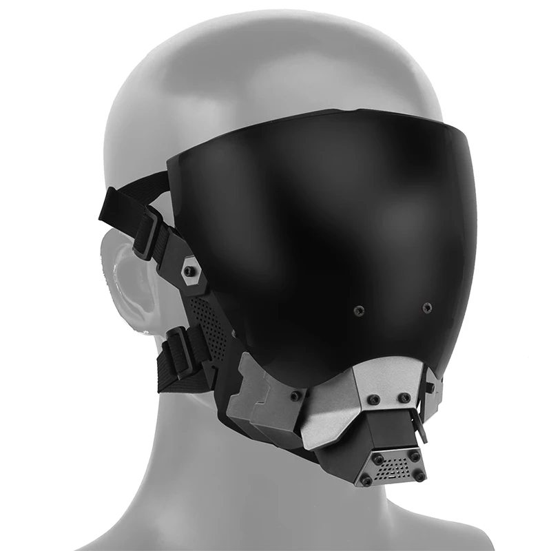 

Tactical Cyberpunk Full Face Commander Protective Mask Halloween Mask w/ Antifog Lens Wargame Paintball Airsoft Accessories